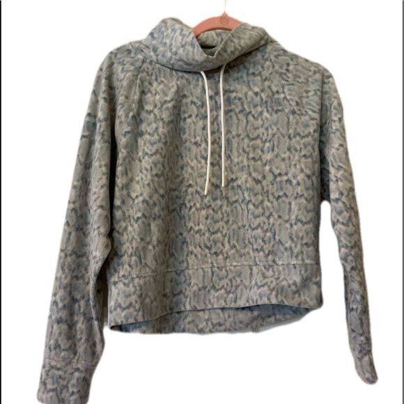 Crop Cowl Hoodie Womens Size Small - Picture 1 of 4